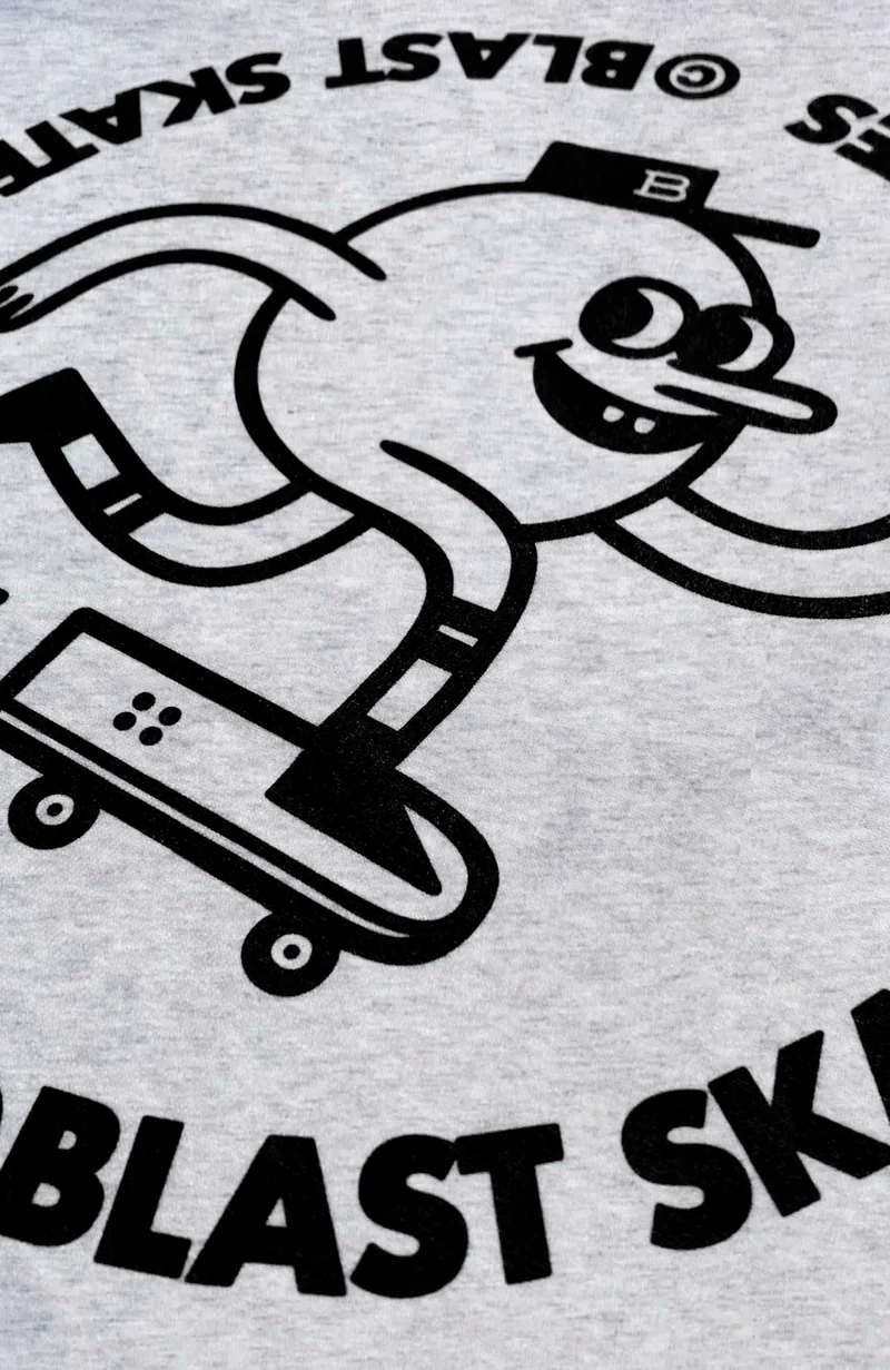 CLASSIC ROUND LOGO T-SHIRT - ASH