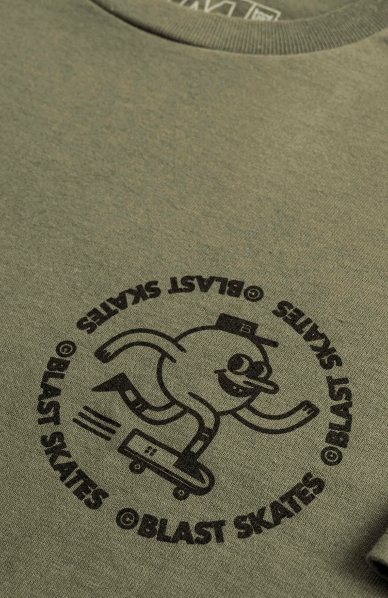 CLASSIC ROUND LOGO T-SHIRT - MOSS