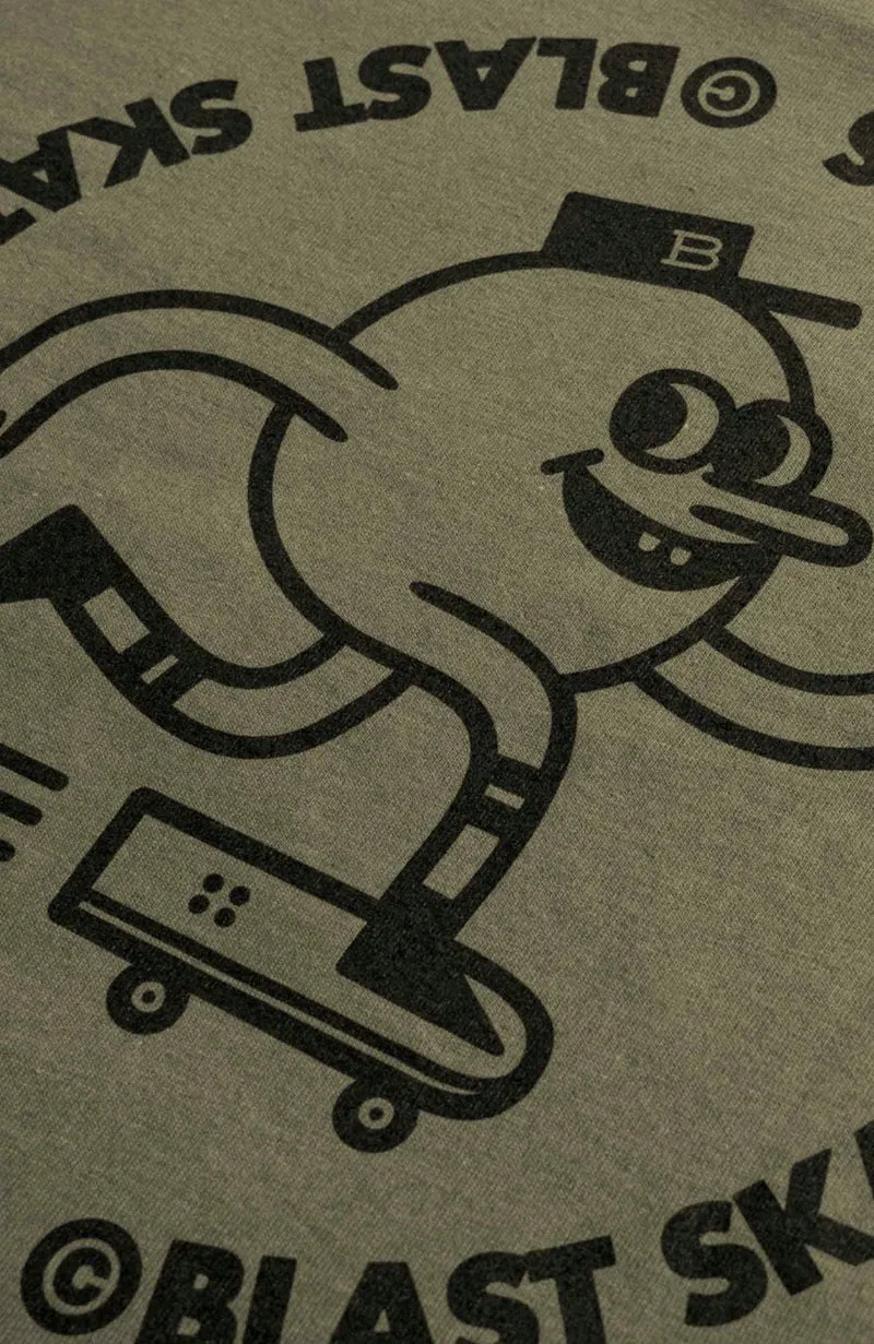 CLASSIC ROUND LOGO T-SHIRT - MOSS