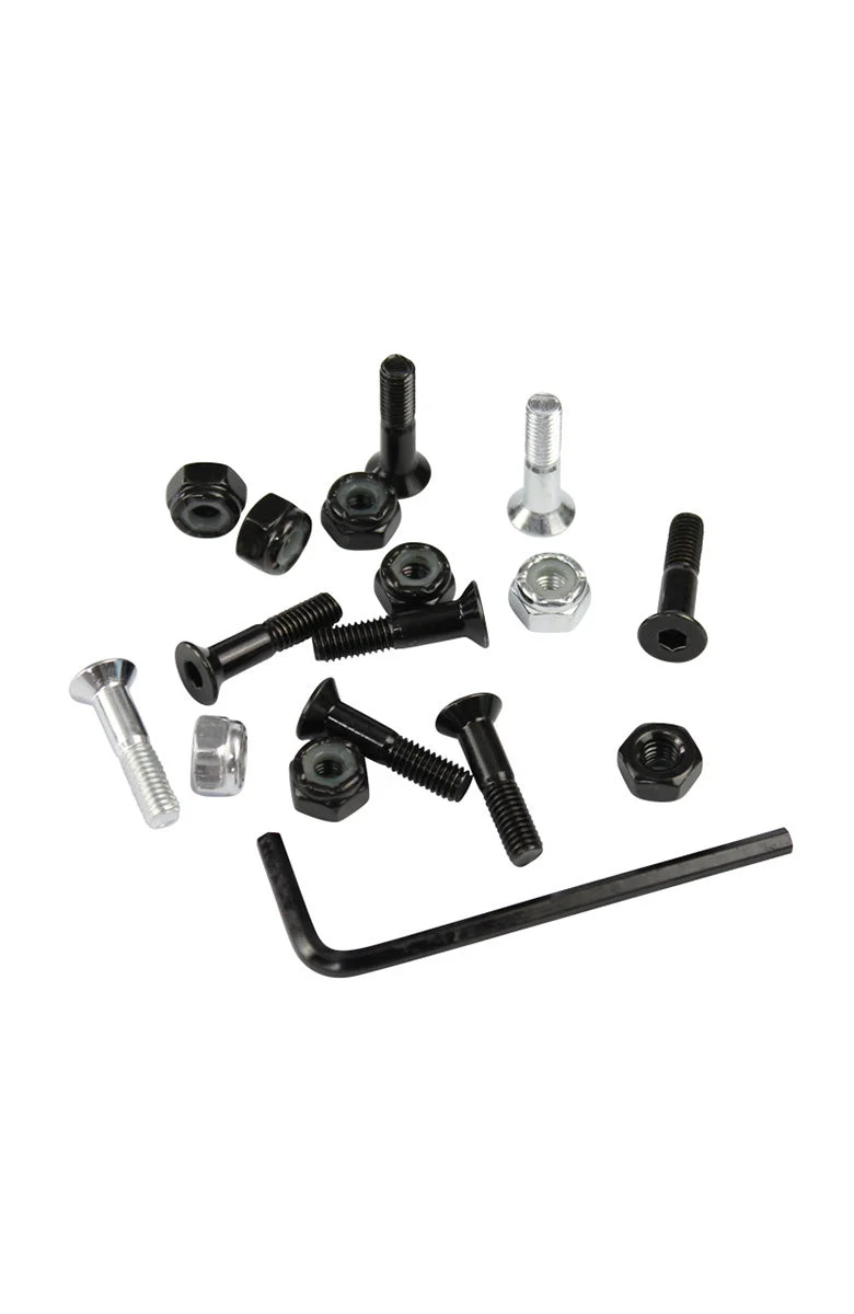 7/8" Montageset - Allen, black/silver