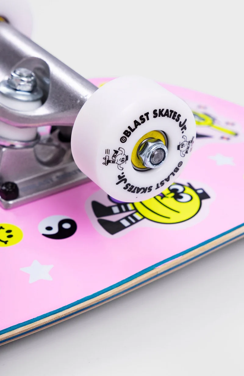 Gr8 times - NEON PINK, mini POPS Kinder Skateboard Complete