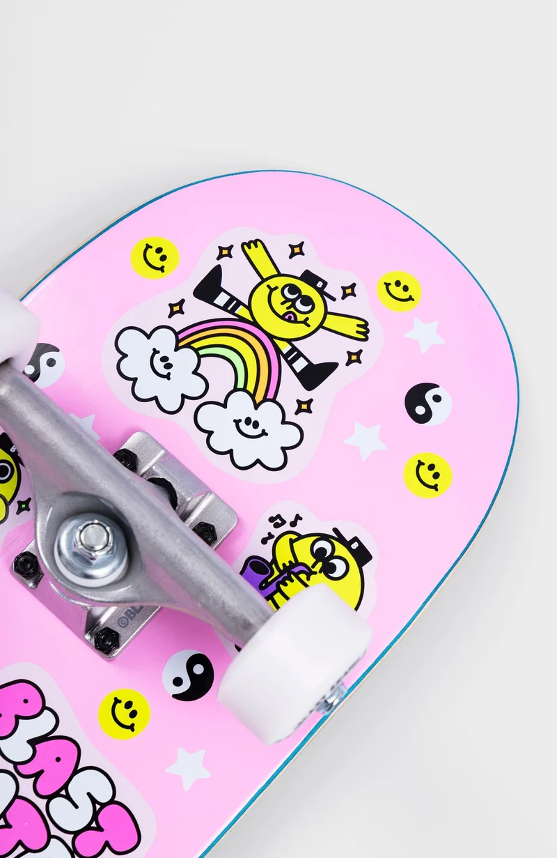 Gr8 times - NEON PINK, mini POPS Kinder Skateboard Complete