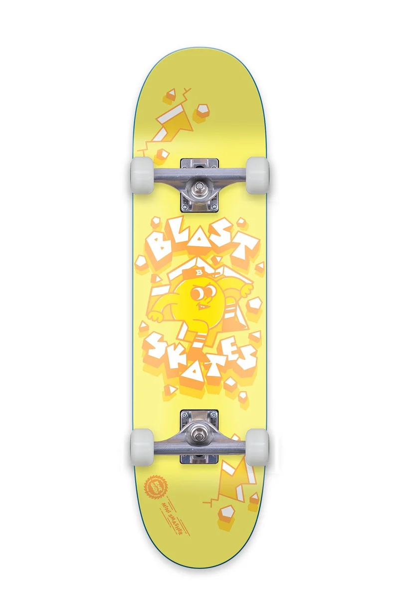 Mini Smasher - yellow, mini POPS Kinder Skateboard Complete