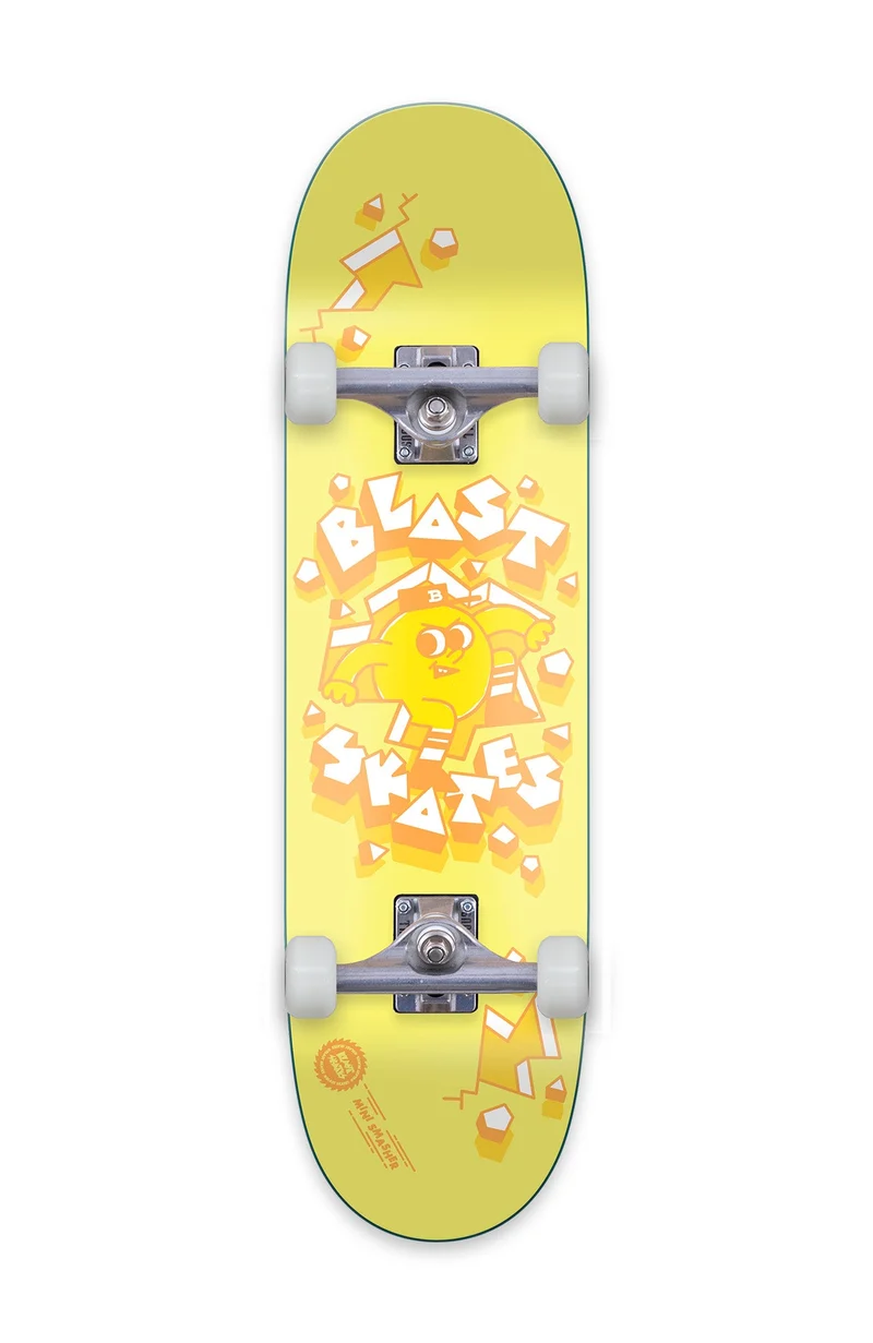 Mini Smasher - yellow, mini POPS Kinder Skateboard Complete