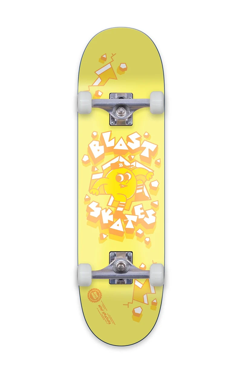 Mini Smasher - yellow, mini POPS Kinder Skateboard Complete