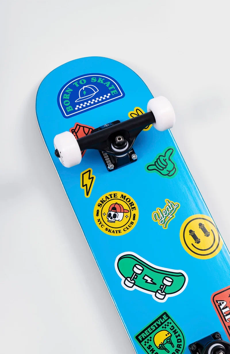 STICKERS - Short & Wide Kinder Skateboard Complete