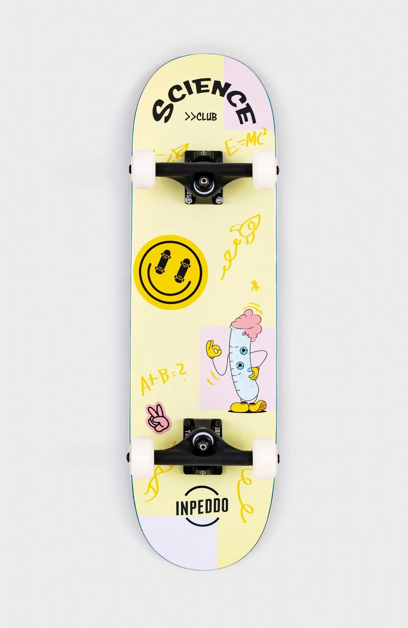 SCIENCE CLUB - Short & Wide Kinder Skateboard Complete