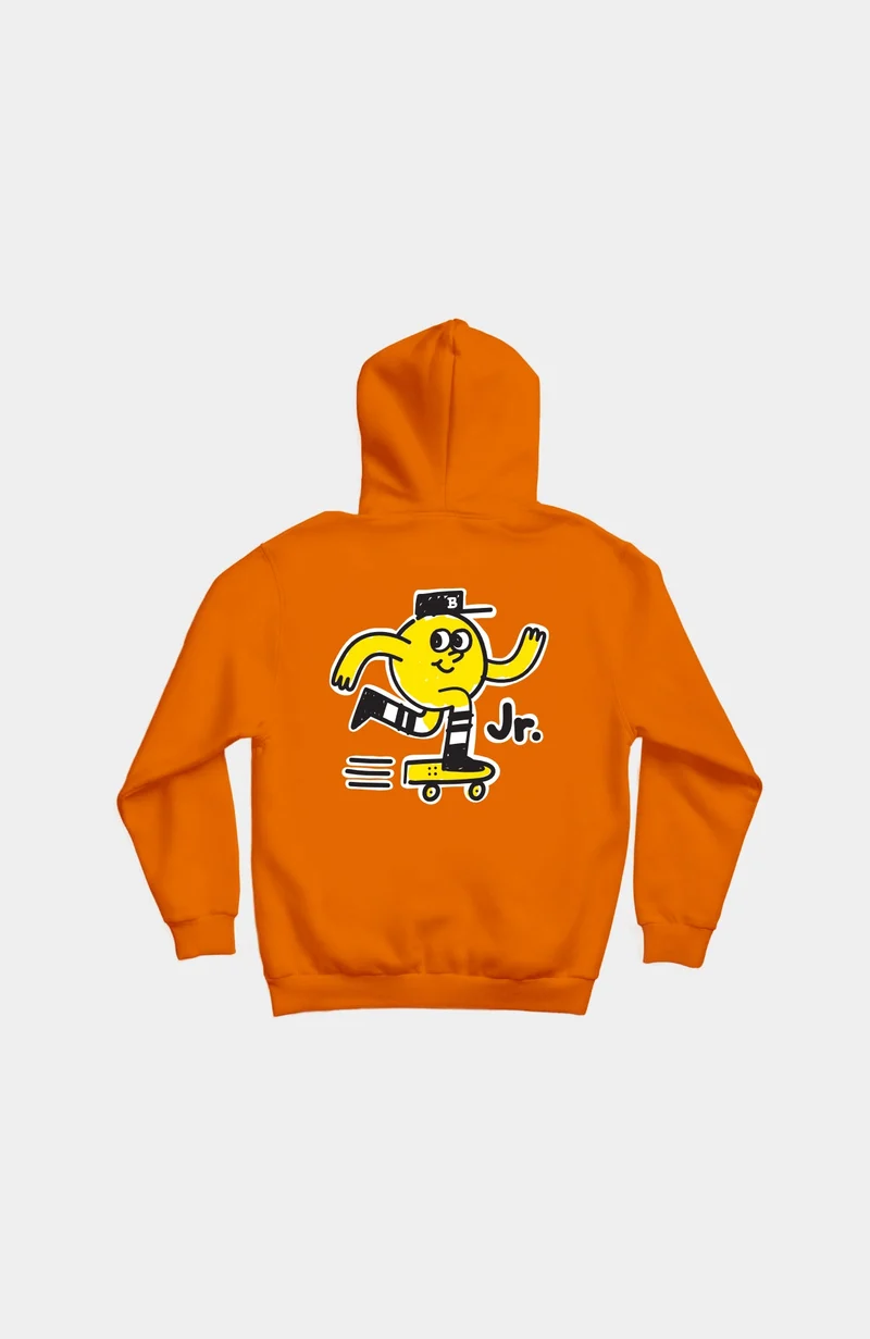 JUNIOR MASCOT HOODY, kids sized - ORANGE
