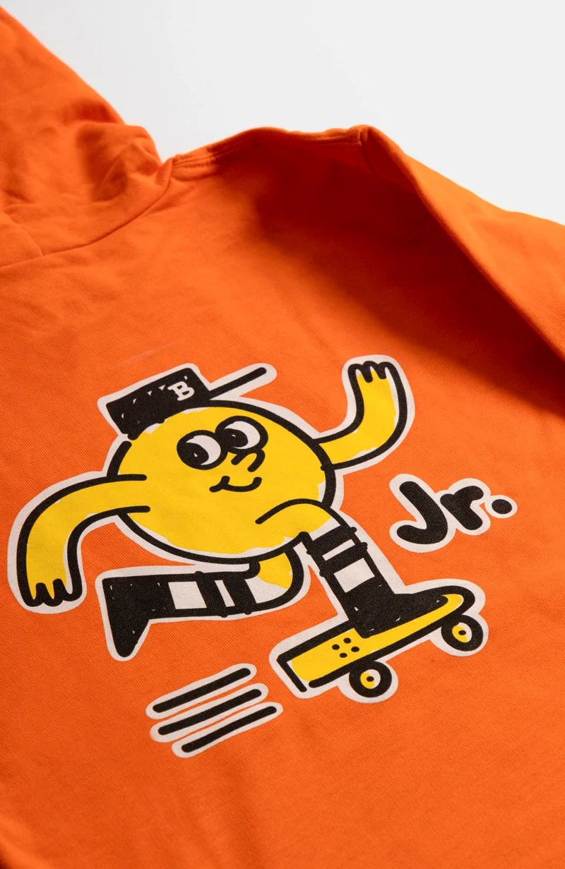 JUNIOR MASCOT HOODY, kids sized - ORANGE