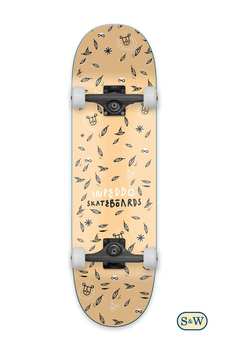 Leafs - Short & Wide Kinder Skateboard Complete