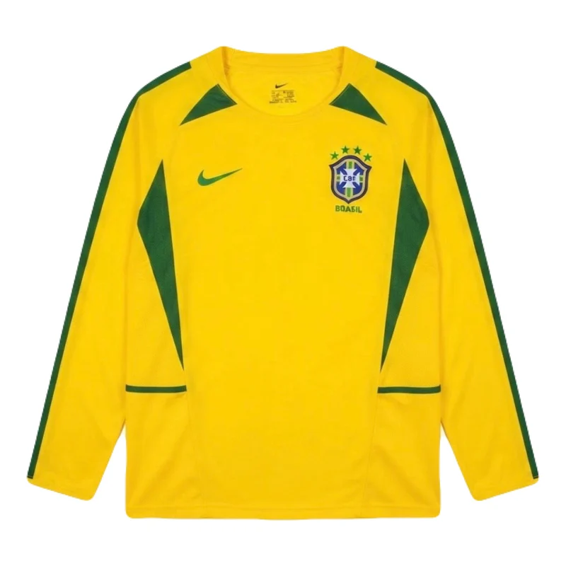 Brasilien Langarm Heimtrikot 2002 Herren Fan-Version