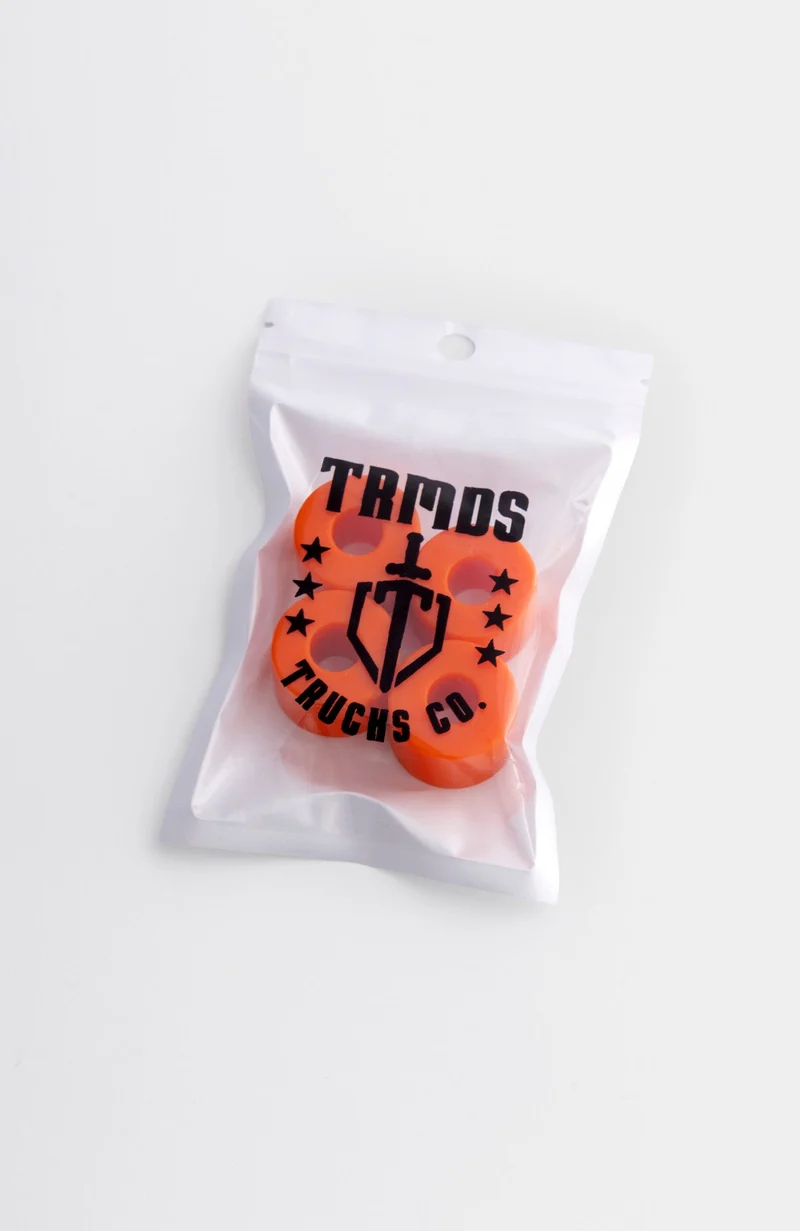 Bushings, Longboard, barrel + barrel, 95A (dark orange)