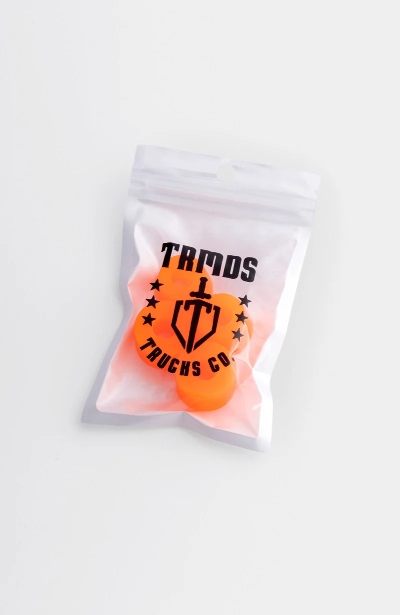 Bushings, Longboard, cone + barrel, 75A (neon orange)