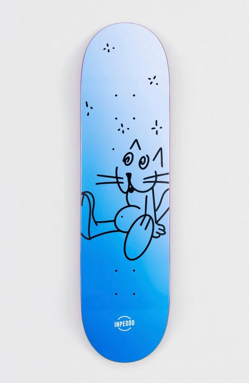 BOOZE CAT Blue - Mid-size deck