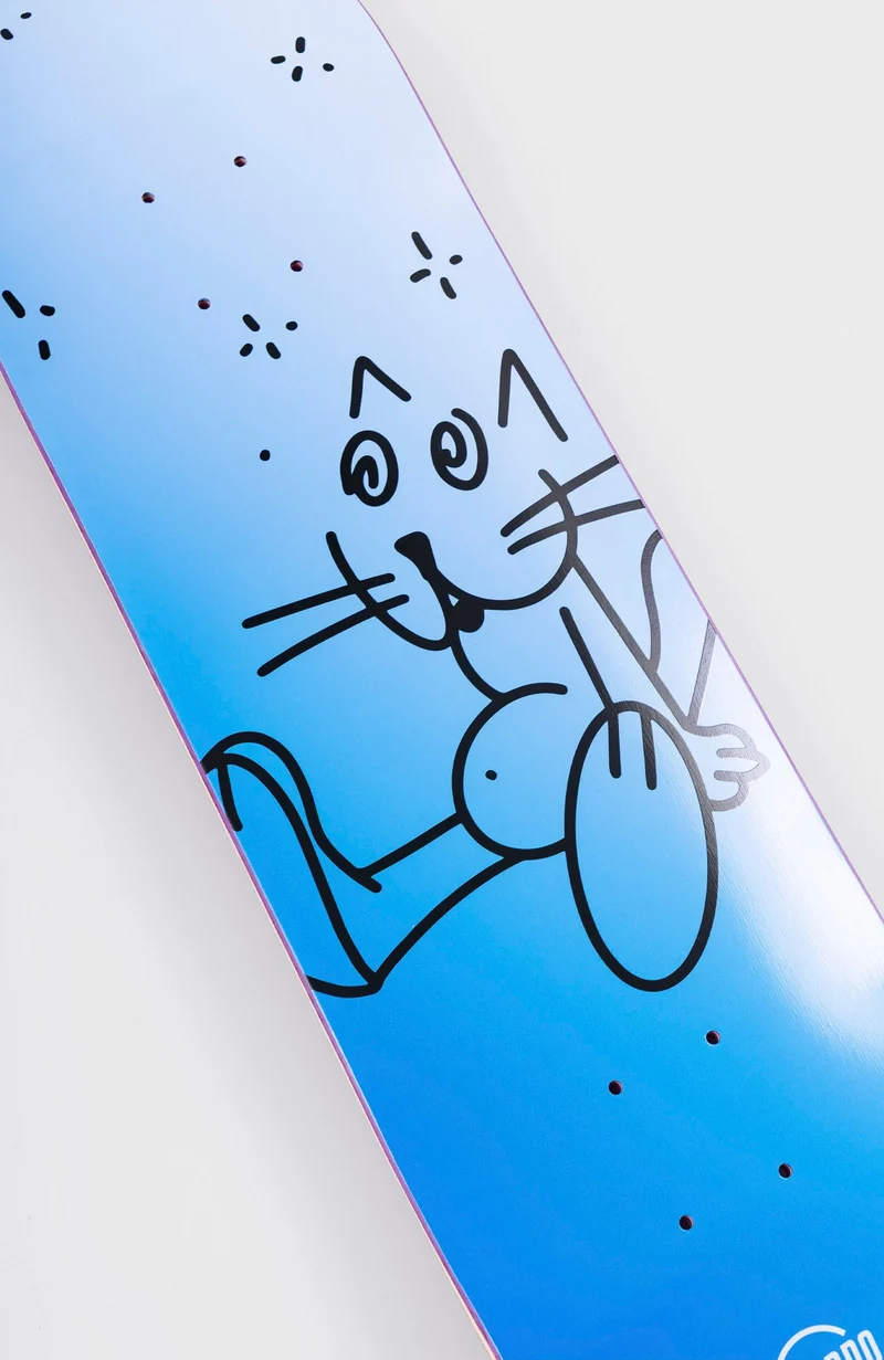 BOOZE CAT Blue - Mid-size deck