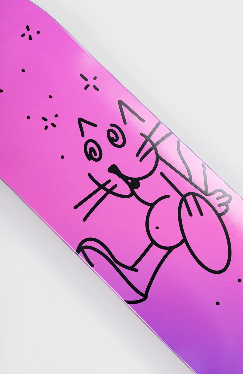 BOOZE CAT Pink - Mid-size deck