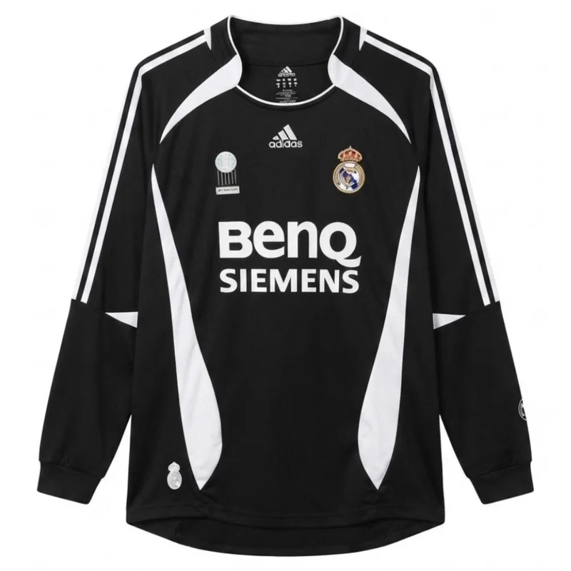Real Madrid Langarm Auswärtstrikot 2006/07 Herren Fan-Version (Retro)