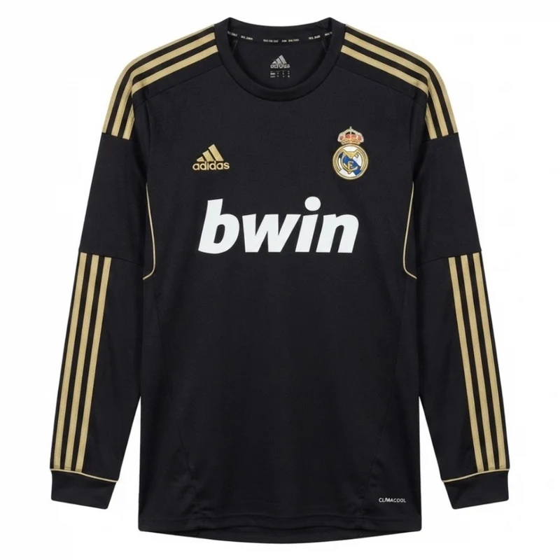 Real Madrid Langarm Auswärtstrikot 2011/12 Herren Fan-Version (Retro)