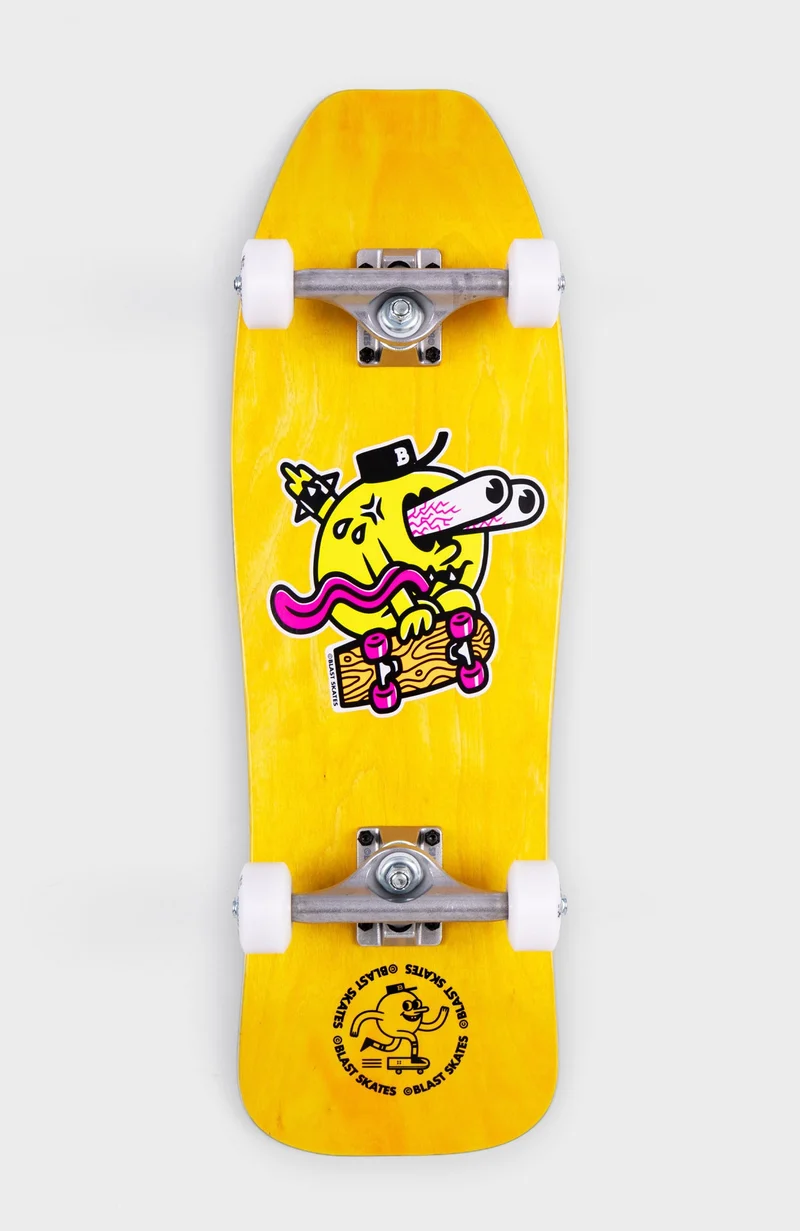 mini Blaster - SHAPED Skateboard COMPLETE - 8.5 x 27"