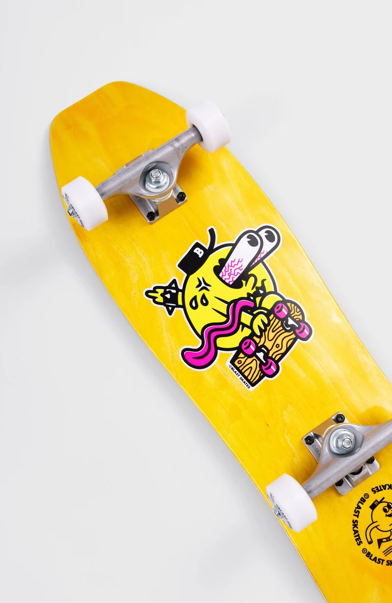 mini Blaster - SHAPED Skateboard COMPLETE - 8.5 x 27"