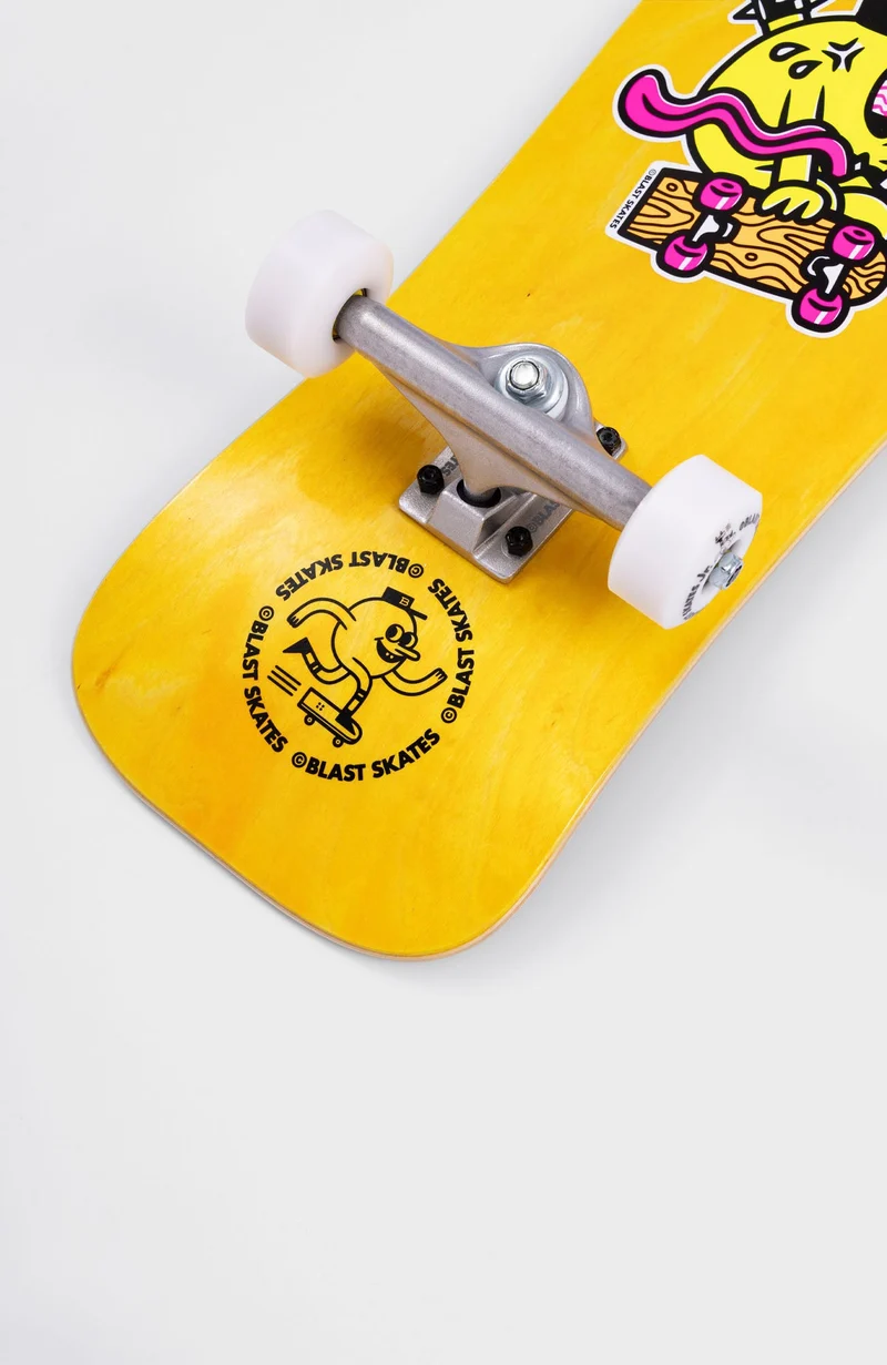 mini Blaster - SHAPED Skateboard COMPLETE - 8.5 x 27"
