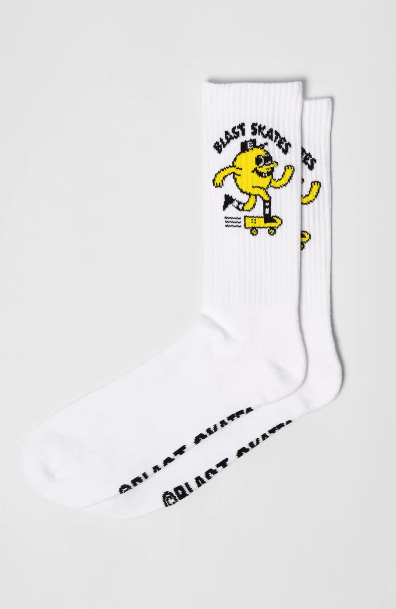 Logo Crew Socks - WHITE