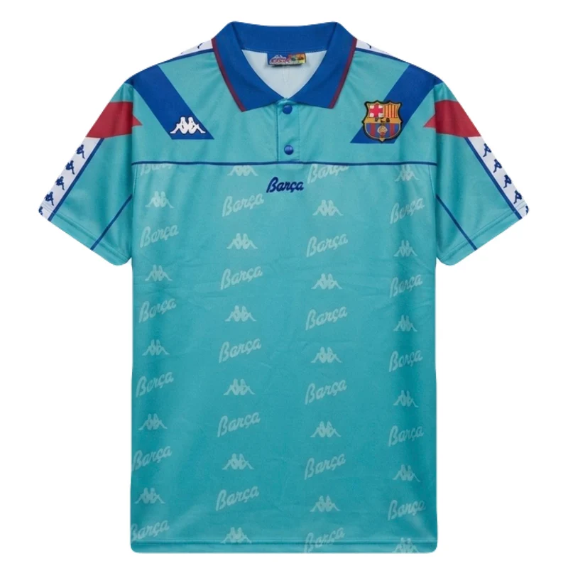 Barcelona Auswärtstrikot 1992/95 Herren Fan-Version Blau (Retro)