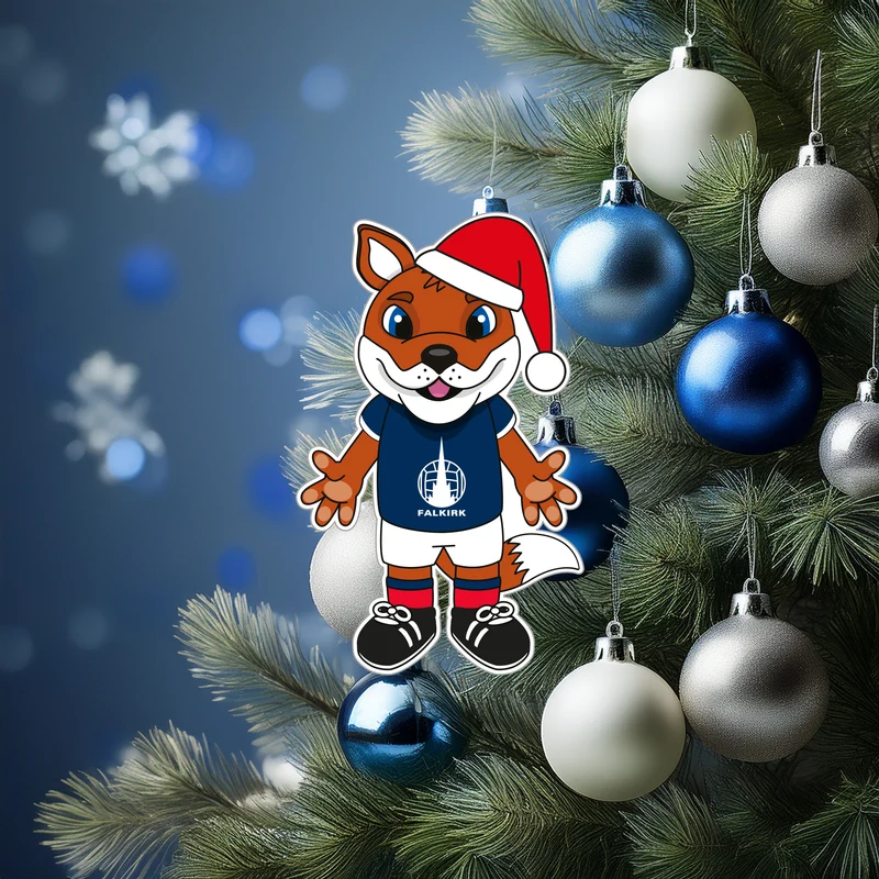 Falkirk Wooden Fergus The Fox Tree Decoration