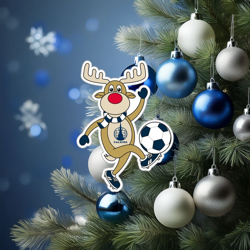 Falkirk Wooden Reindeer Tree Decoration