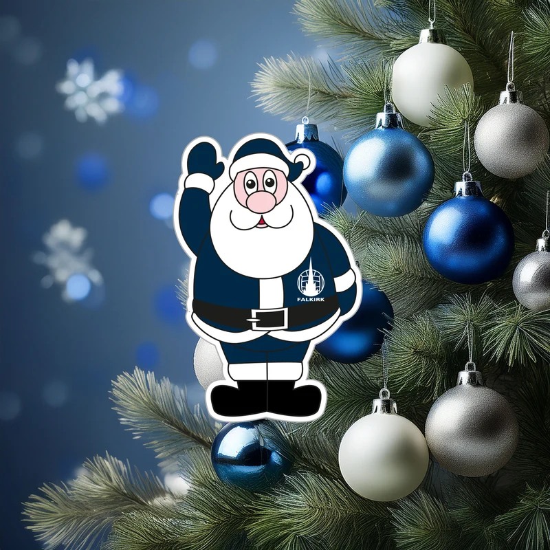 Falkirk Wooden Santa Tree Decoration