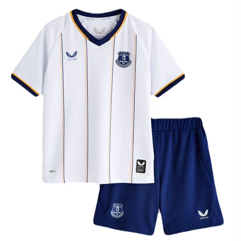 Everton Kinder-Set Auswärtstrikot 26/27 Trikot und Shorts