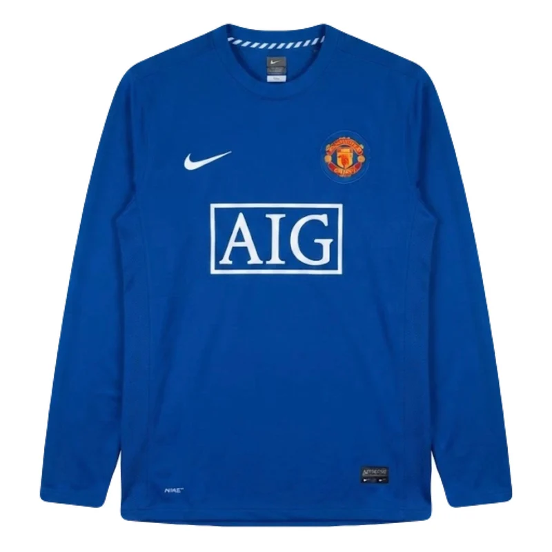 Manchester United Langarm Auswärtstrikot 2008/09 Herren Fan-Version (Retro)