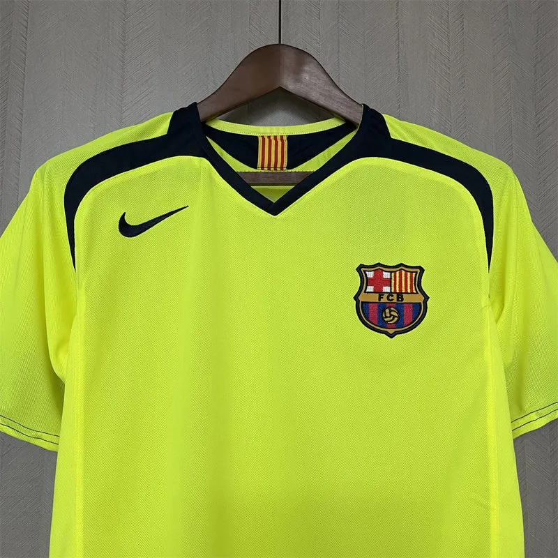Barcelona Auswärtstrikot 2005/06 Herren Fan-Version Grün (Retro)