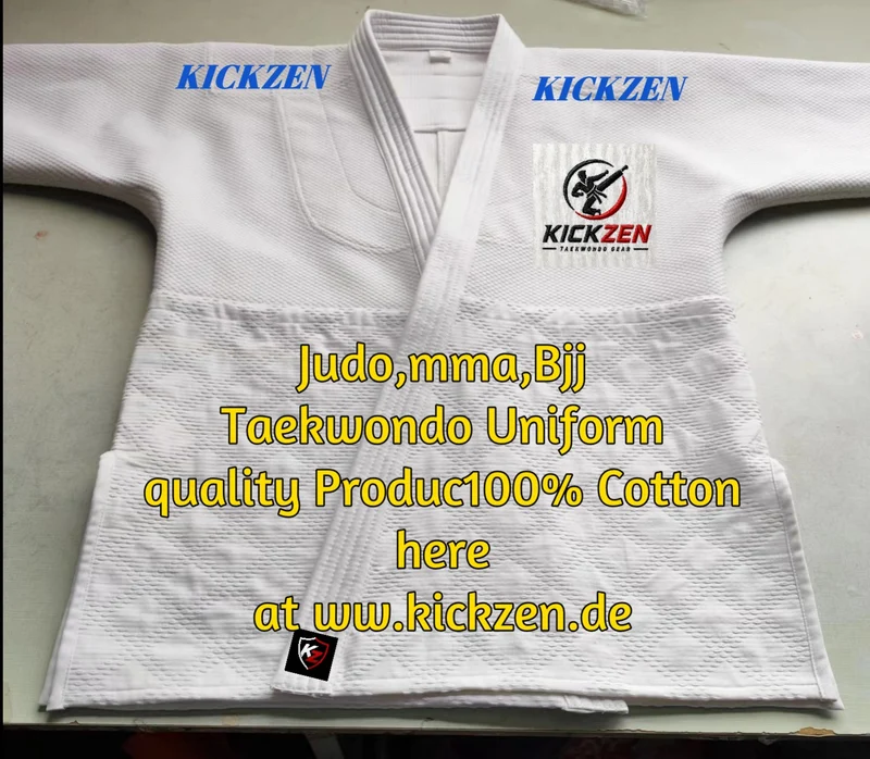 Judo Gi – Kampfsportanzug für Kinder & Erwachsene | Weiß, Schwarz, Blau