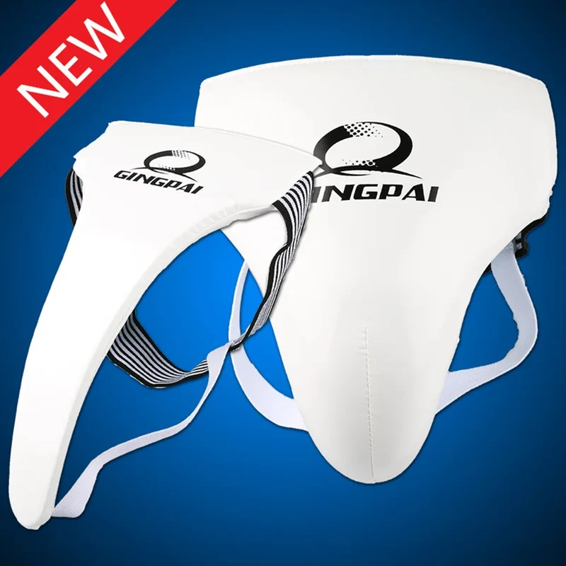 GINGPAI SPORT Tiefschutz für Damen und Herren – Weiß