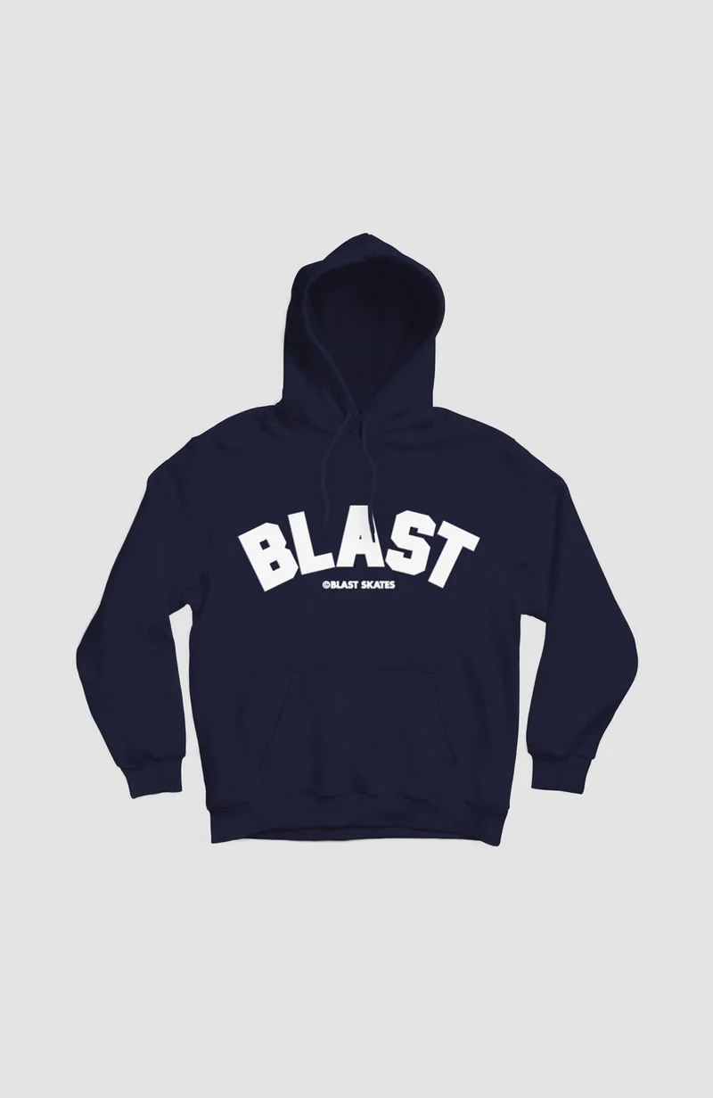 Puff Print Hoodie - Navy