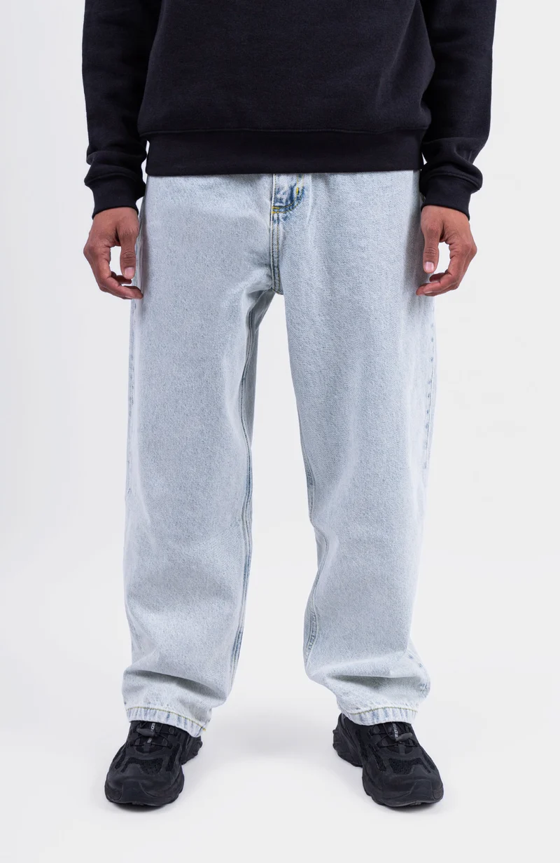 Denim Baggy Pants - Sky Blue