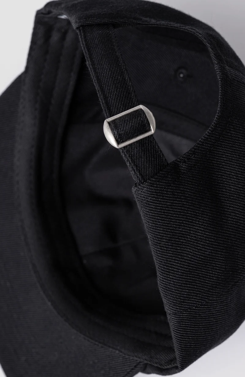 FELT B' SIX PANEL CAP - Black