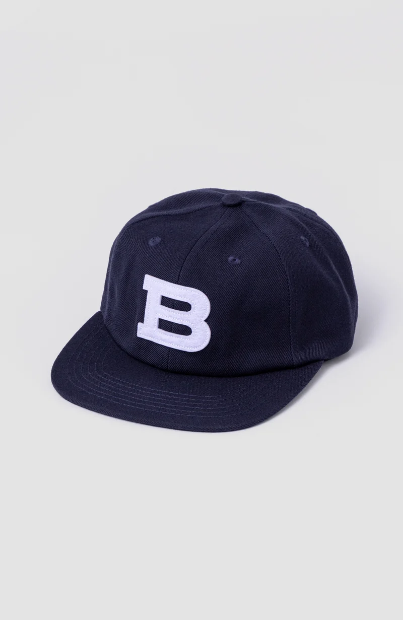 FELT B' SIX PANEL CAP - Navy