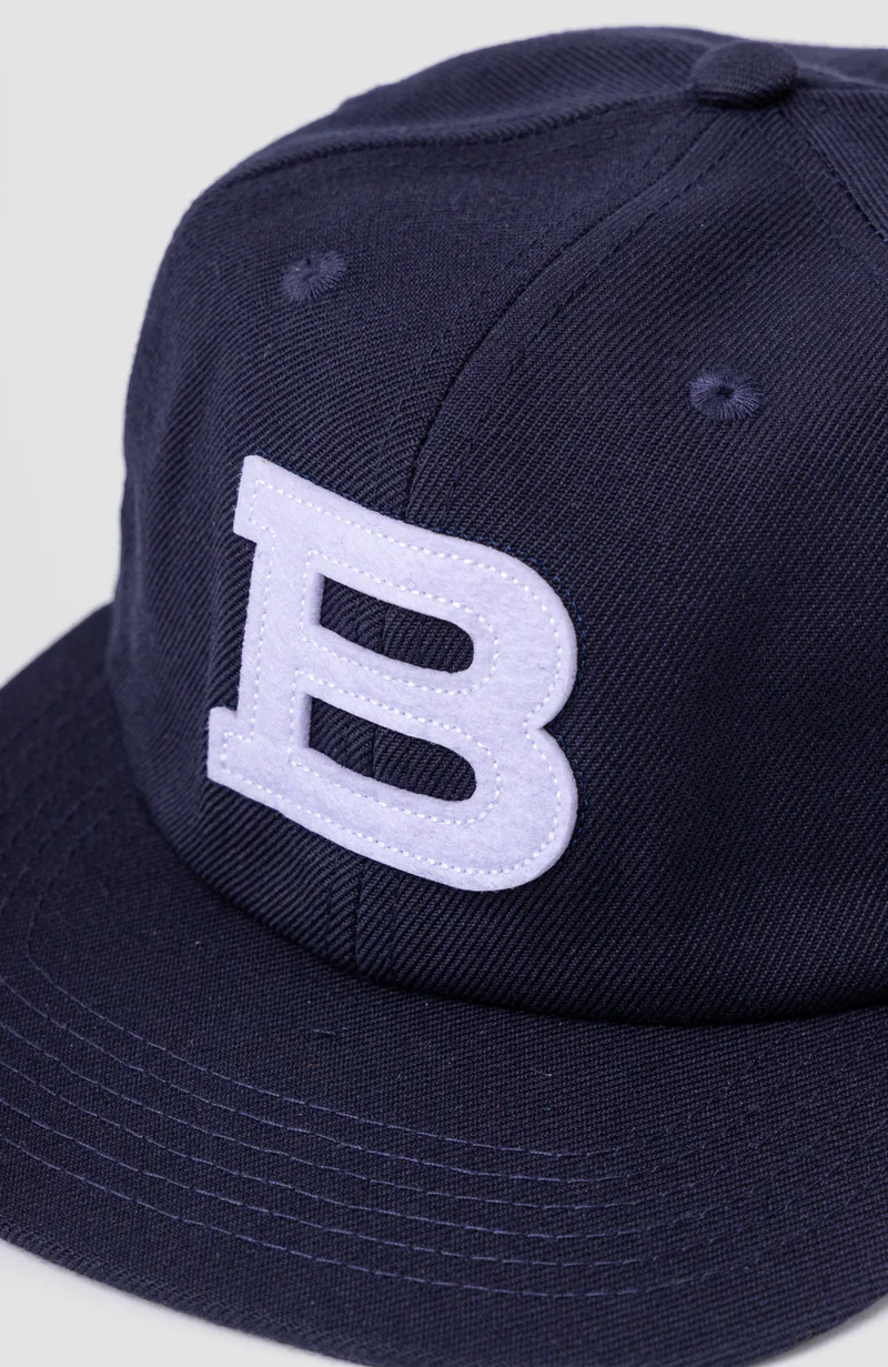 FELT B' SIX PANEL CAP - Navy