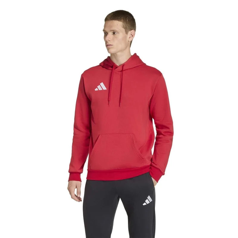 Adidas Entrada 26 - Hoodie - rot/weiß