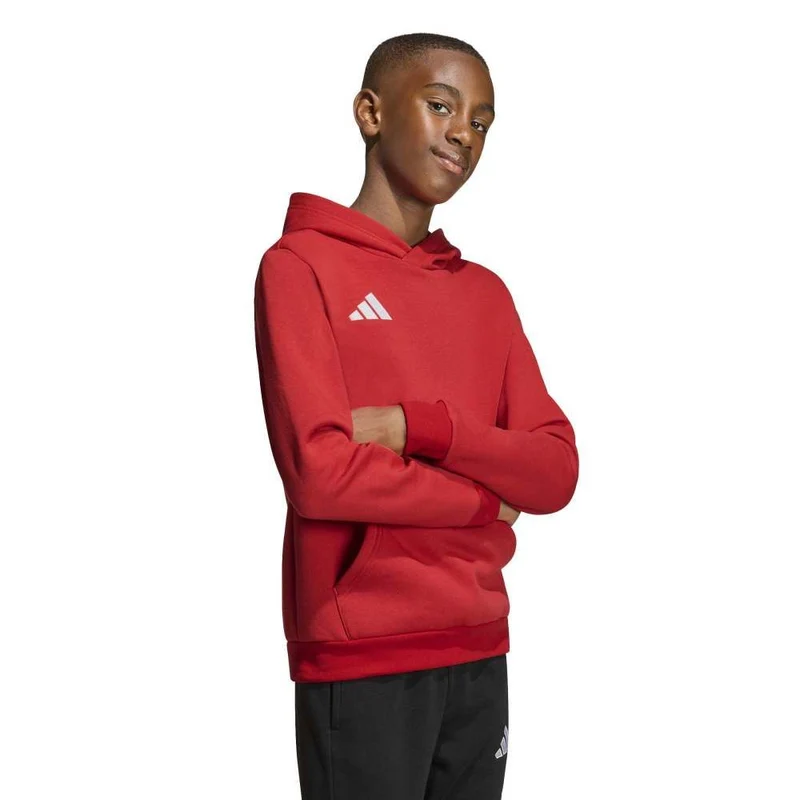 Adidas Entrada 26 - Hoodie - rot/weiß