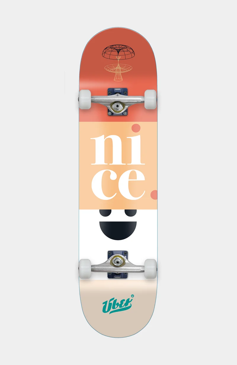 ÜBER NICE, Skateboard 3-Star Complete