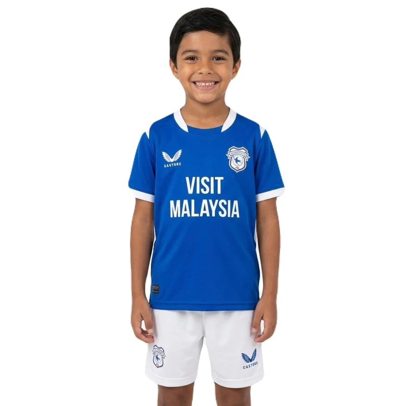 Cardiff City Kinder-Set Heimtrikot 26/27 Trikot und Shorts