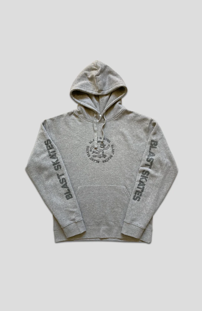 Stencil Logo Hoodie - Grey
