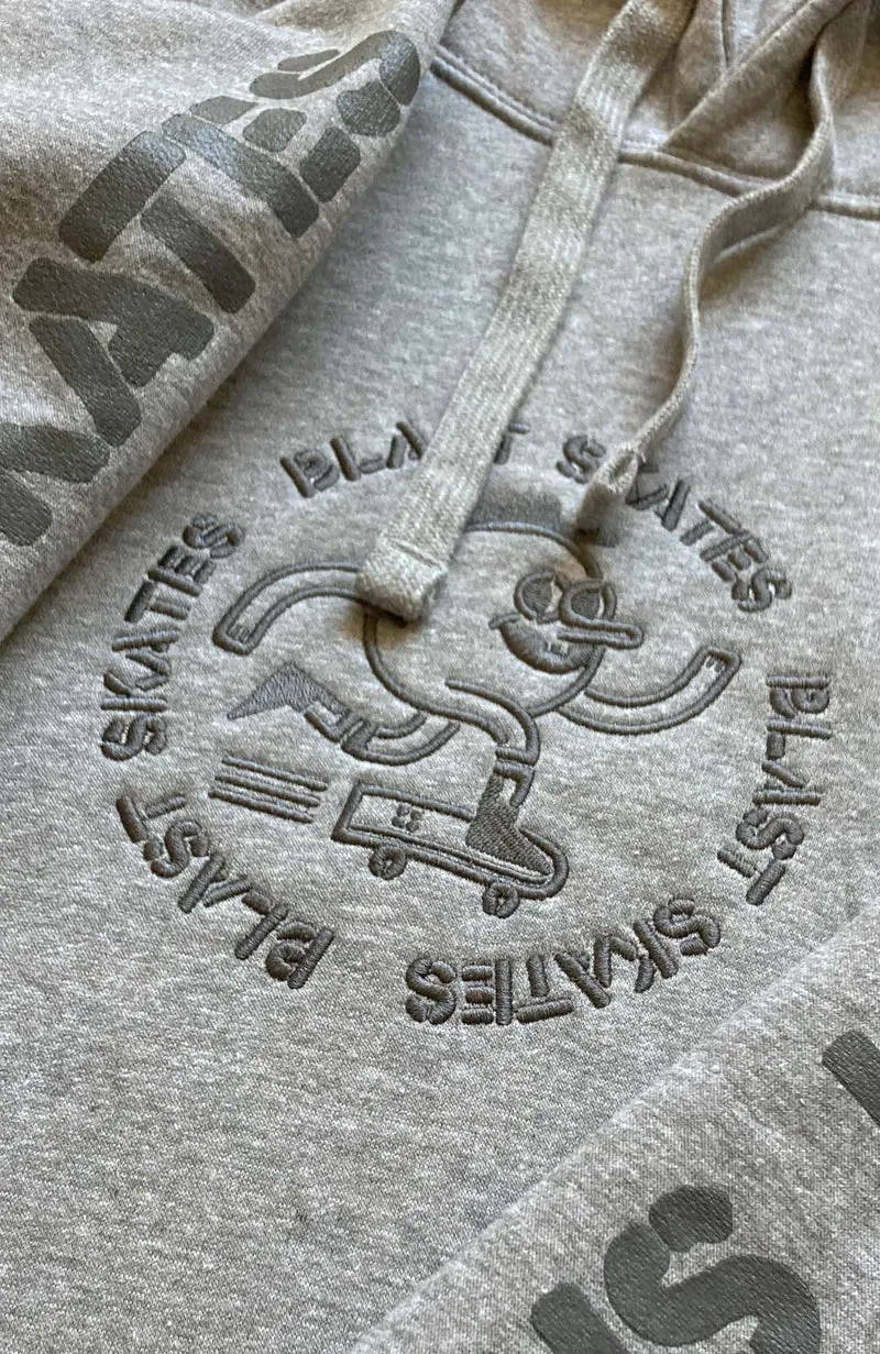 Stencil Logo Hoodie - Grey