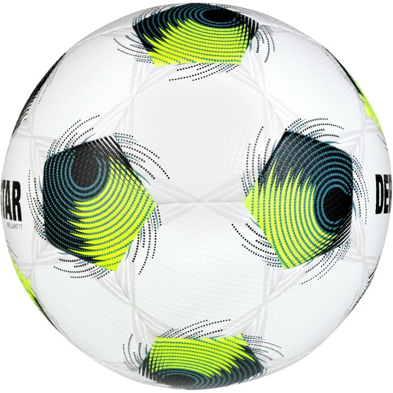 Derbystar Brillant TT Fußball Trainingsball - weiß/grün/gelb