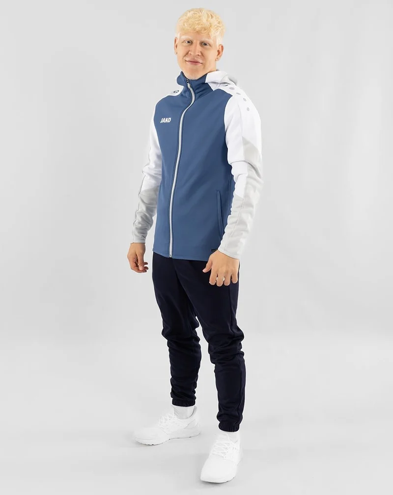 JAKO Kapuzenjacke Dynamic - nachtblau/weiß/hellgrau