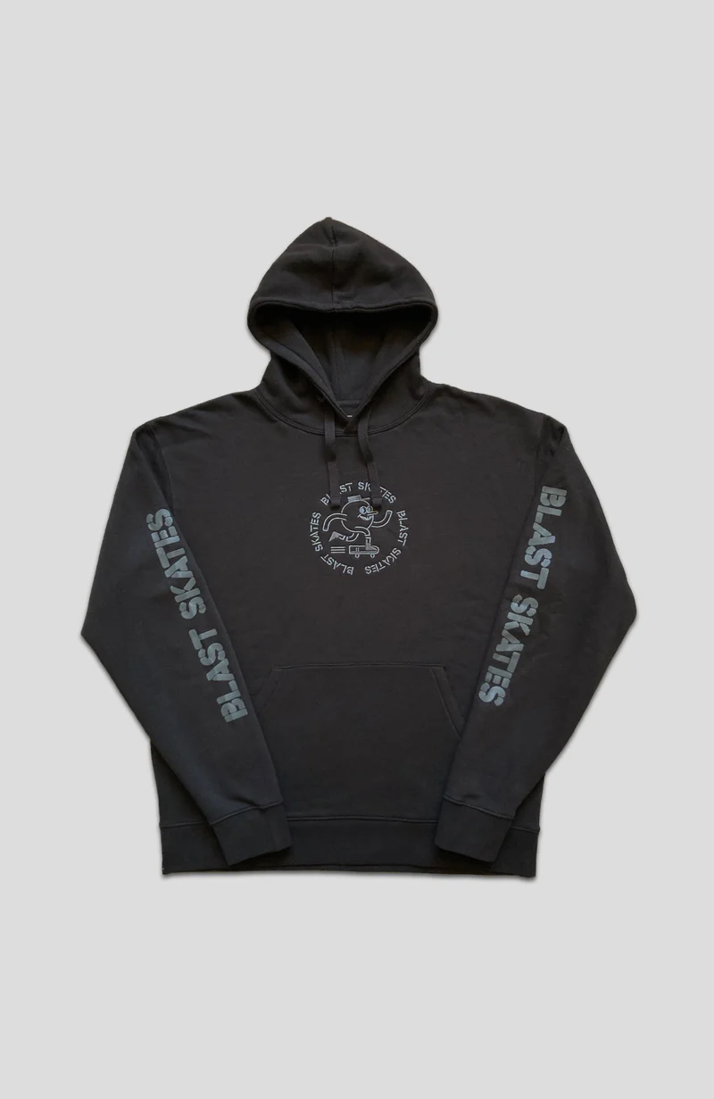 Stencil Logo Hoodie - Black