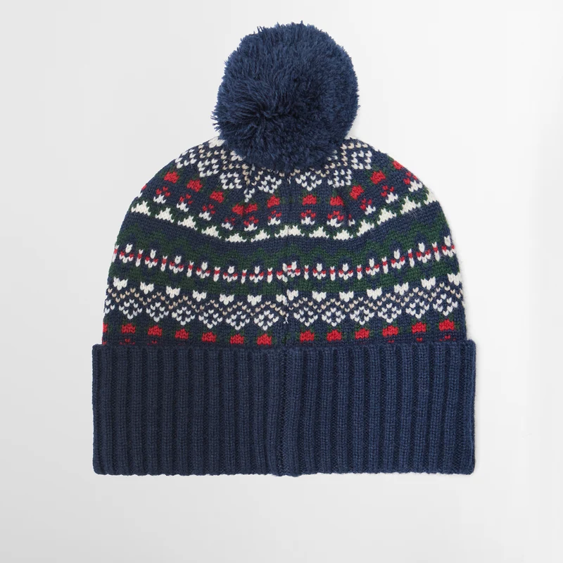 Marlow Fairisle Pom Beanie